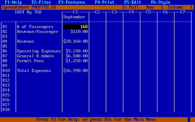 PFS First Choice 3.02 - SpeadSheet